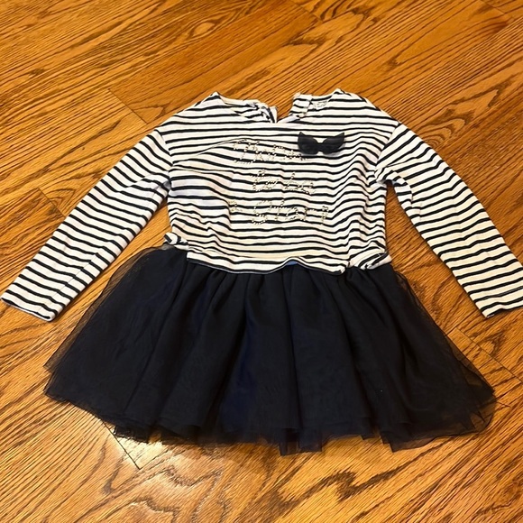Mayoral Girl’s Striped Born To Be a Star Dress Size 4 - Picture 1 of 5